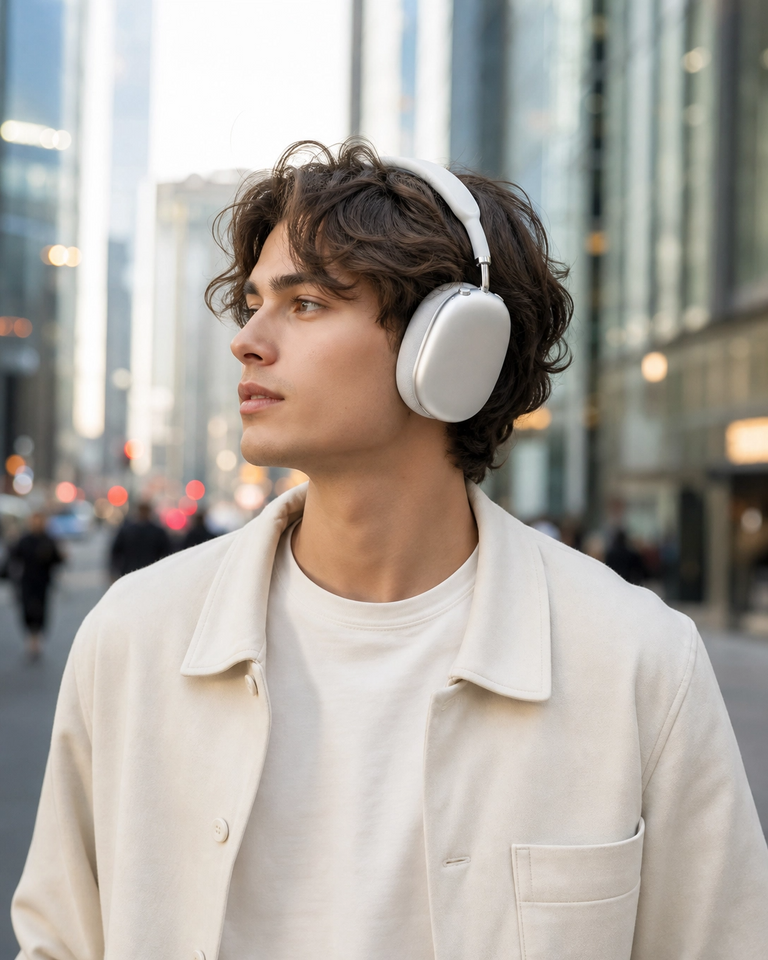 Auriculares inalámbricos Bluetooth AirMax blancos